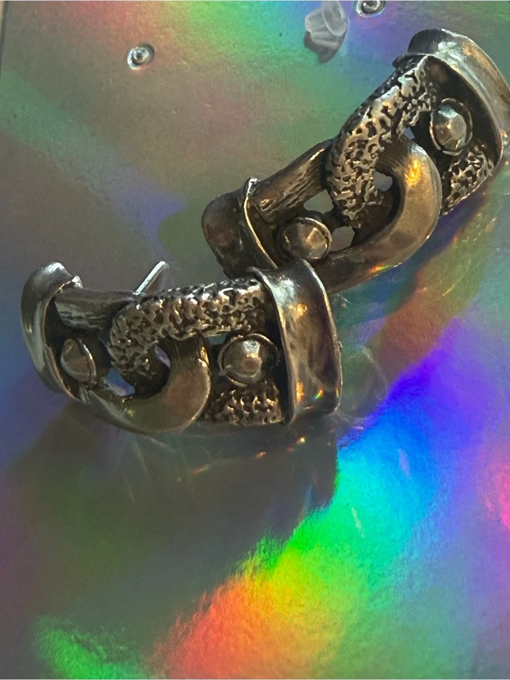 Sterling Silver Artesian Post Earrings - Picture 1 of 4